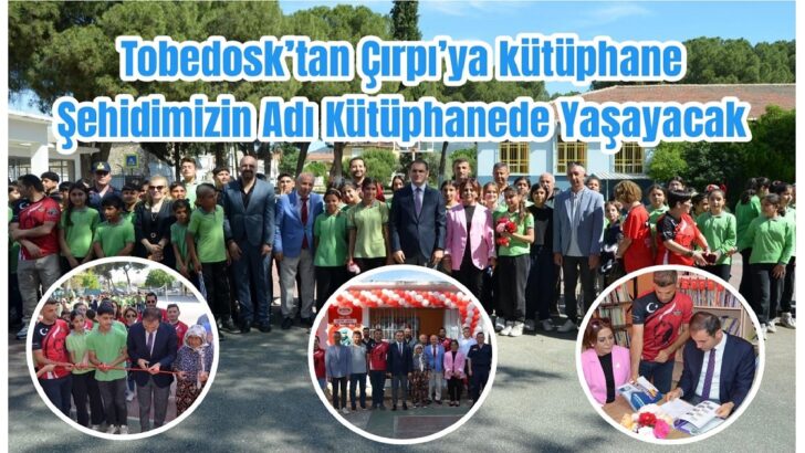 Tobedosk’tan Çırpı’ya kütüphane