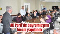 AK Parti’de bayramlaşma yarın!