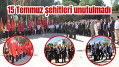 Şehitliğe kırmızı gül bıraktılar