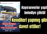 Belediye, hayırseverlerin emeğine çöktü