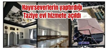Hayırseverlerimize teşekkür ediyoruz