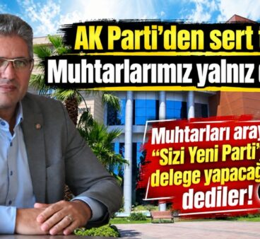 Belediye muhtarlara baskı yapıyor