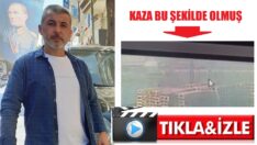 Kaza anı kameraya yansıdı