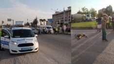 Adliye önünde kaza: 1 kişi ağır yaralı