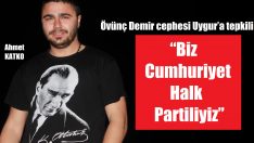 Övünç Demir kırmızı çizgimizdir