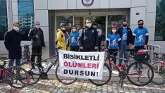 Torbalılı bisikletçilere Emniyet’ten destek