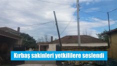 Telefon direği düştü düşecek!