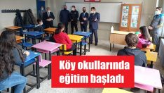 Köy okullarında yüzyüze eğitim başladı