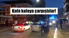 Kafa kafaya çarpıştılar
