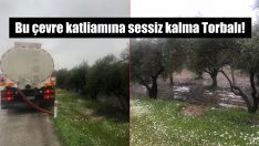 Vidanjörü tarlaya döktüler