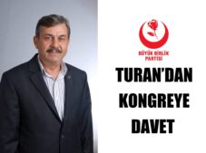 Turan, kongreye davet etti