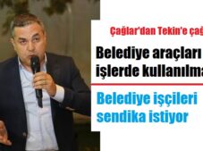 Çağlar’dan belediyeye çağrı!