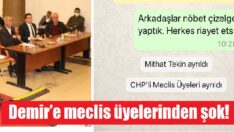 Meclis üyeleri gruptan ayrıldı