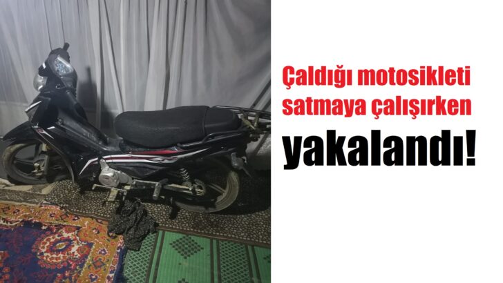 Motosiklet hırsızı yakalandı