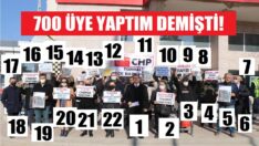 22 kişi ile hükümeti protesto etti