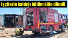 İZSU şantiyesinde korkutan yangın