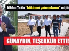 Günaydın’dan Tekin’e teşekkür!