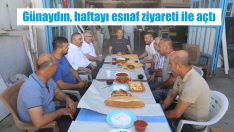 Sanayi esnafı ile kahvaltı yaptı