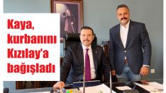 Kaya’dan Kızılay’a kurban bağışı