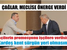 Çağlar, meclise önerge verdi