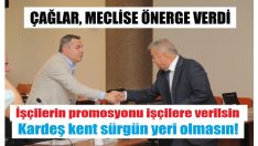 Çağlar, meclise önerge verdi
