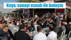 Vekil, esnafla kahvaltı yaptı