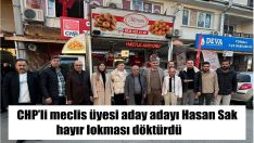 Hasan Sak hayır lokması döktürdü
