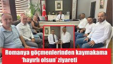 Kaymakam Çelik’i makamında ziyaret ettiler