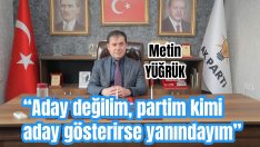 Yüğrük’ten kongre açıklaması