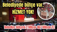 Belediyede bütçe var, hizmet yok!