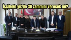 Belediye işçileri haklarını istiyor!