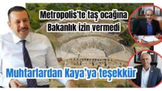 Muhtarlardan Kaya’ya teşekkür
