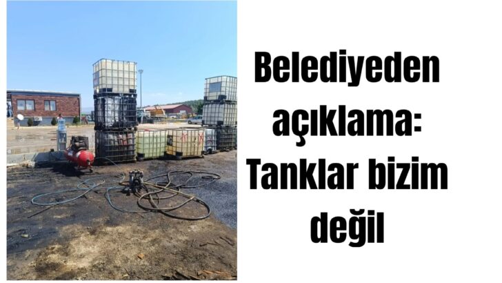 Belediyeden açıklama