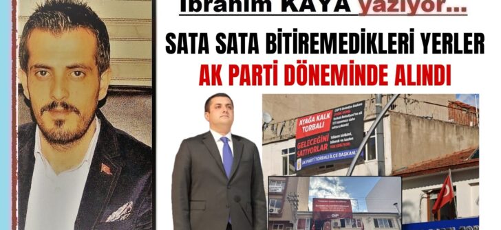 YAPMAYA DEĞİL, SATMAYA GELMİŞLER