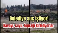 Çöpleri toplayıp yakıyorlar!