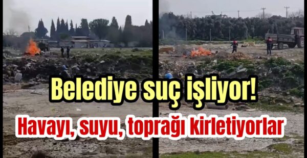 Çöpleri toplayıp yakıyorlar!