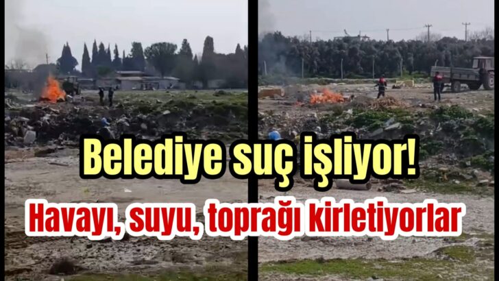 Çöpleri toplayıp yakıyorlar!