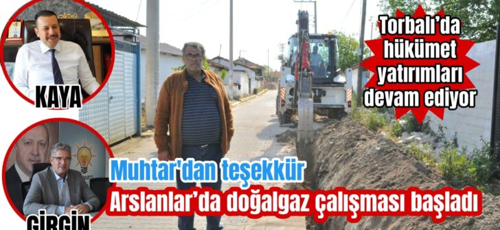 Muhtardan doğalgaz teşekkürü
