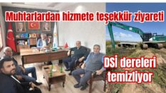 Muhtarlardan Girgin’e teşekkür ziyareti