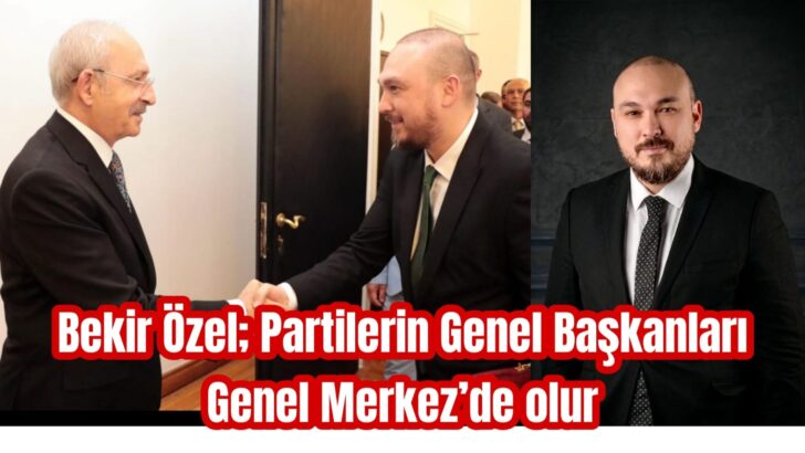 Bekir Özel, Akl-ı Selim olmaya davet etti