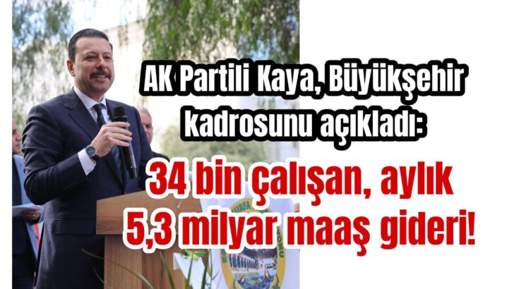 AK Partili Kaya, Büyükşehir kadrosunu açıkladı