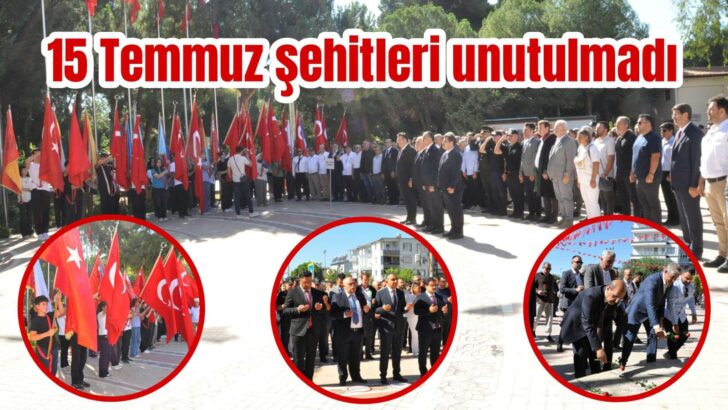Şehitliğe kırmızı gül bıraktılar