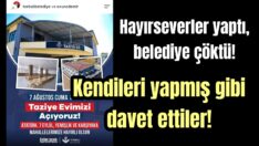 Belediye, hayırseverlerin emeğine çöktü