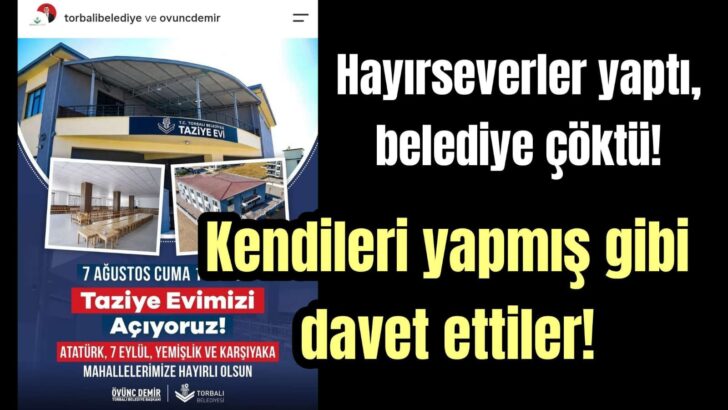 Belediye, hayırseverlerin emeğine çöktü