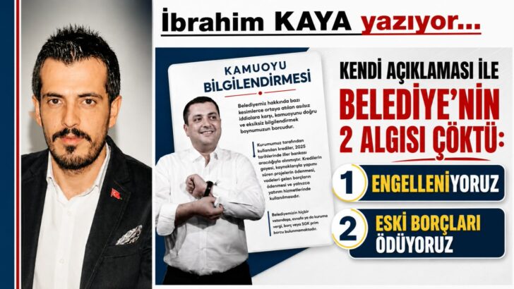 BELEDİYE KENDİ KENDİNİ YALANLADI!