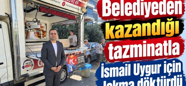 Belediyeden kazandığı tazminatla lokma döktürdü