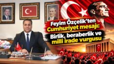 Feyim Özçelik’ten Cumhuriyet mesajı